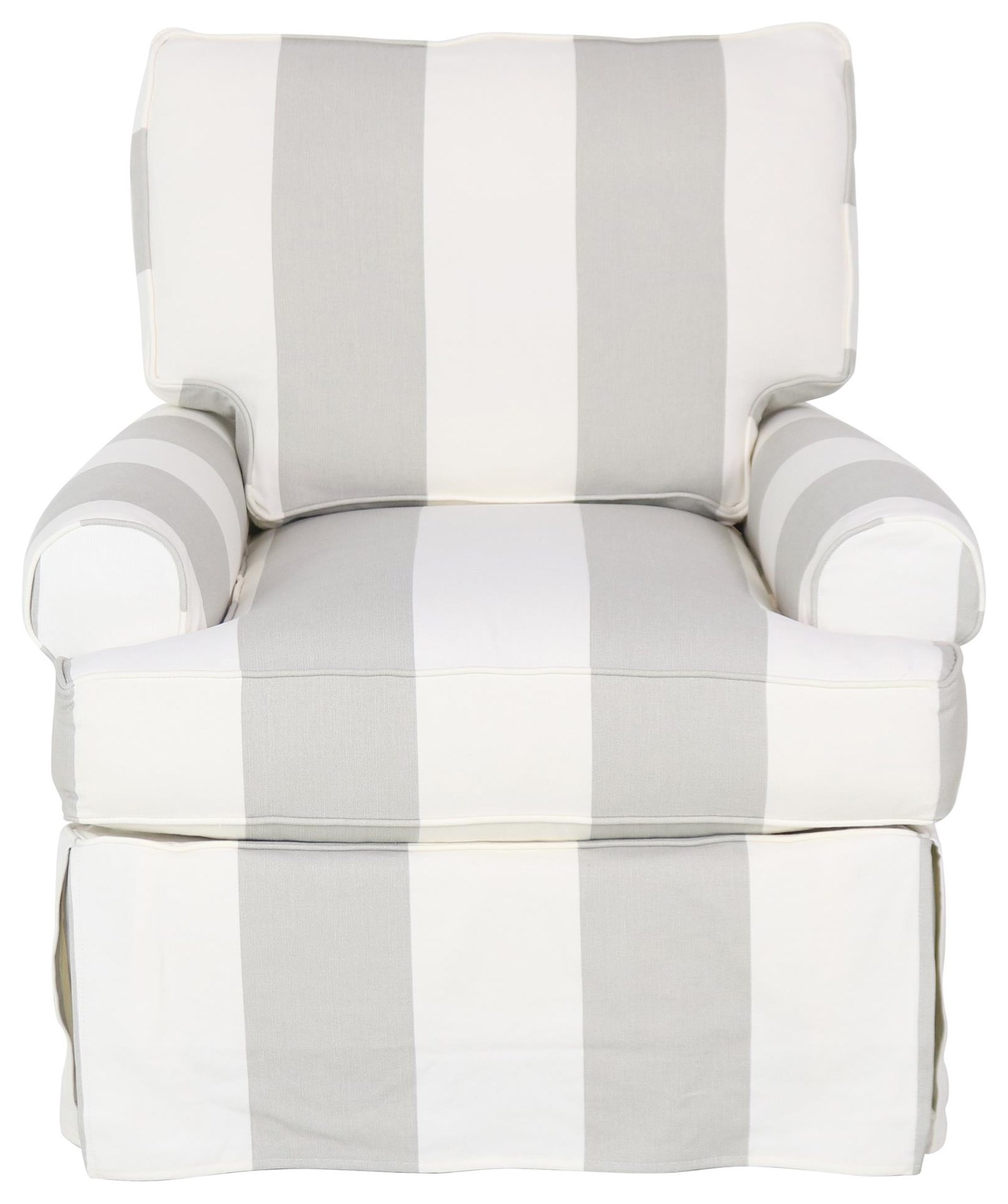 Rowe Chairs and Accents Sophie Swivel Glider with Skirt Sprintz